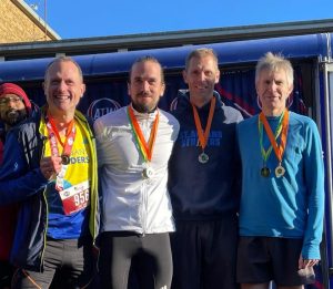 Mens vet team at Hatfield 5 miles credit Kate Dixon