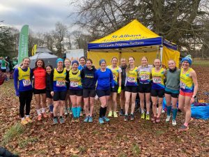 Striders women at Watford XC: credit Tom Croft